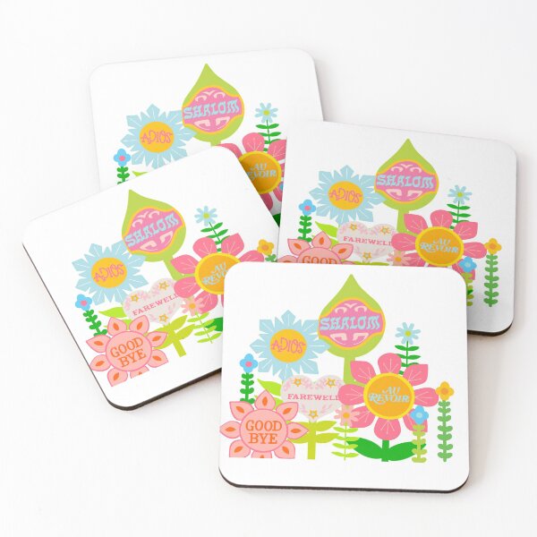 Item preview, small world goodbye flowers colorful designed and sold by Campbell Bryant.