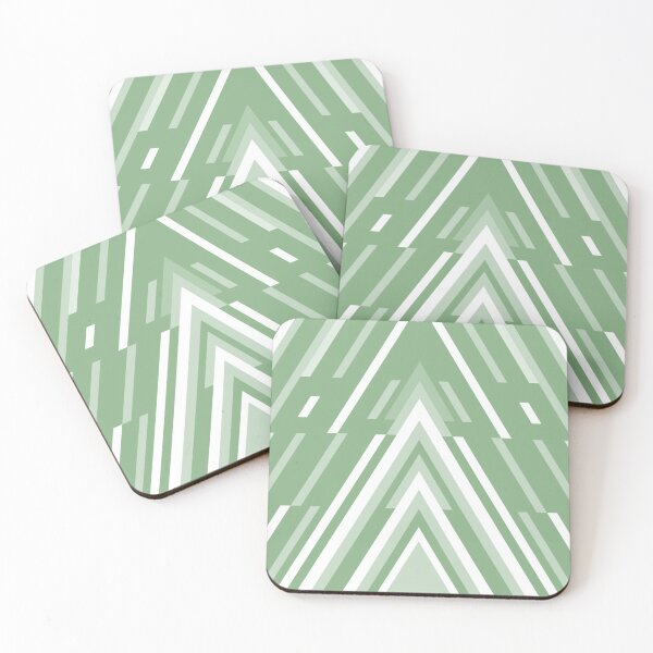 Item preview, Green triangle pattern designed and sold by MinEkkoArt.