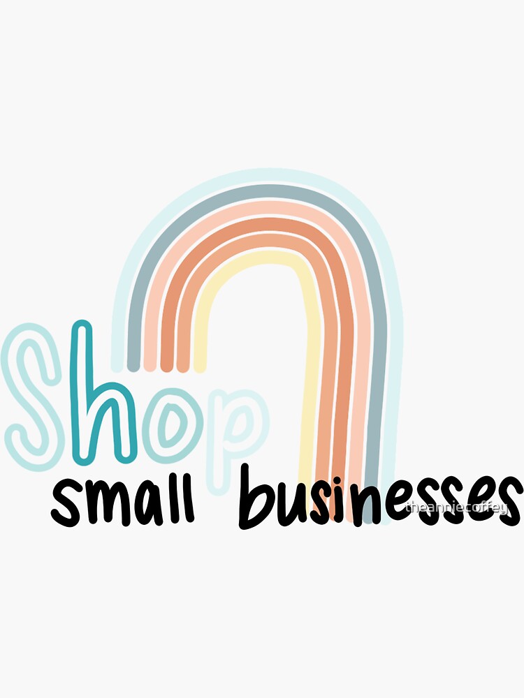 Thumbnail 3 of 3, Sticker, shop small business  designed and sold by theanniecoffey.