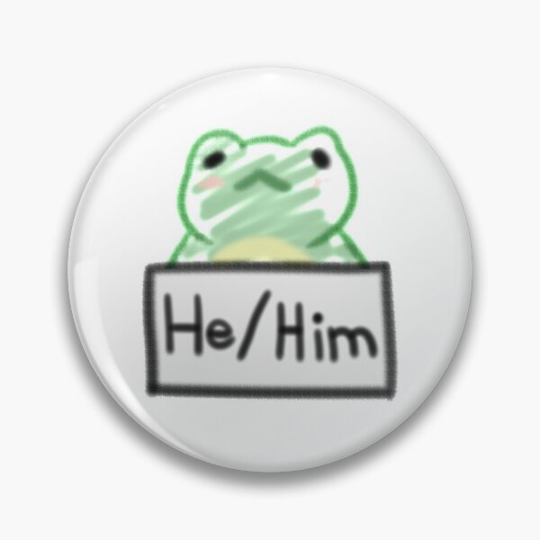 Item preview, Frog Pronouns (He/Him) designed and sold by BrandyMari.