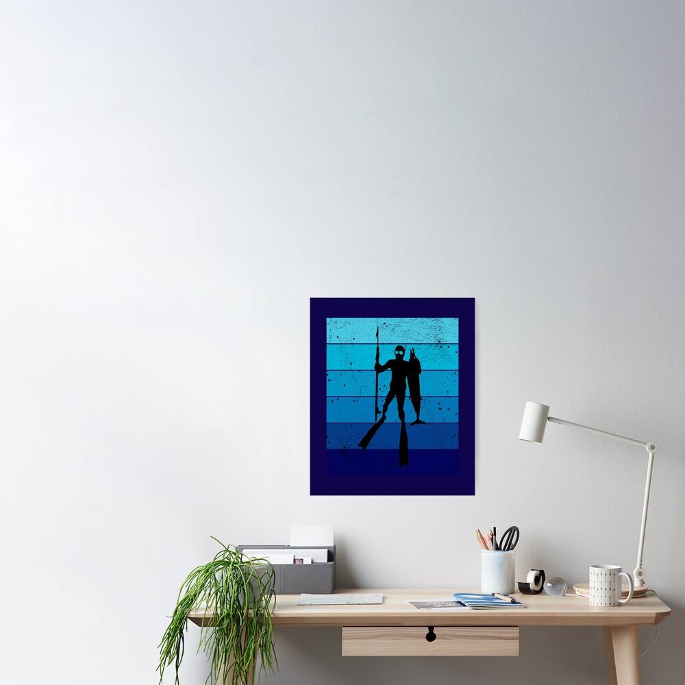 Freediving & diving & Spearfishing lovers gift idea Art
