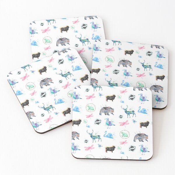Item preview, Animal Watercolor Seamless Pattern designed and sold by Legendary  Status.