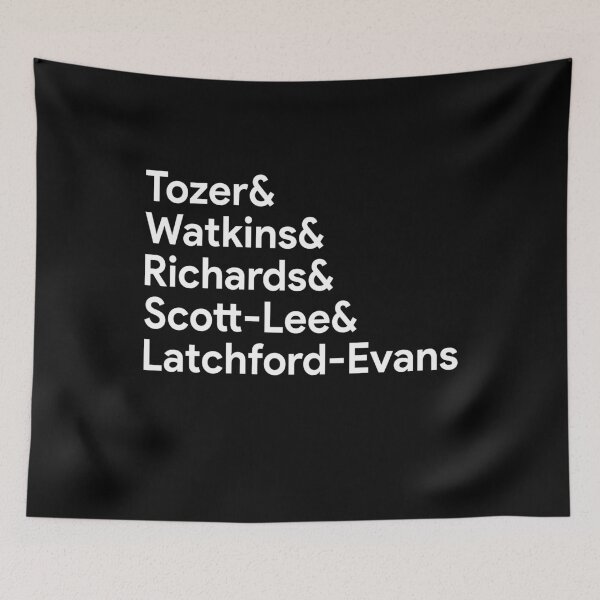 Item preview, Tozer Watkins Richards Scott Lee Latchford Evans designed and sold by ElsieUnderwood.