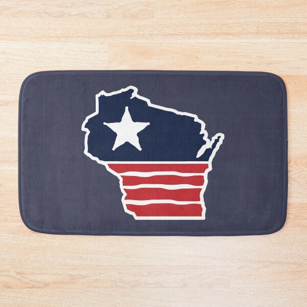 Item preview, Wisconsin Rough U.S. Flag designed and sold by gstrehlow2011.