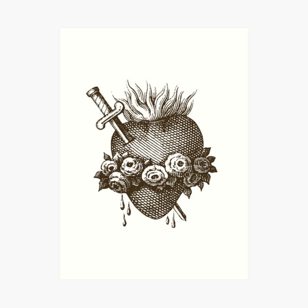 Immaculate Heart of Mary Art Print