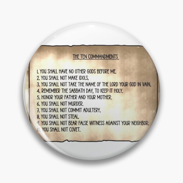 Item preview, 10 Commandments, Bible Verses, Christian Quotes, Stickers, Papyrus designed and sold by SHiNStudio.