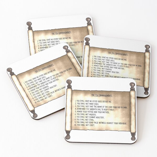 Item preview, 10 Commandments, Bible Verses, Christian Quotes, Stickers, Papyrus designed and sold by SHiNStudio.