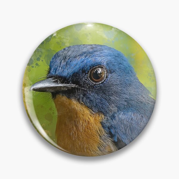 Item preview, A digital art of a Tickle's Blue Flycatcher  designed and sold by Soban Raj.