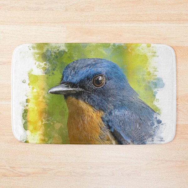 Item preview, A digital art of a Tickle's Blue Flycatcher  designed and sold by Soban Raj.