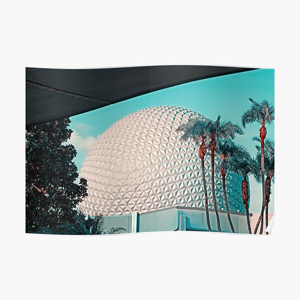 Epcot Golden Hour Poster