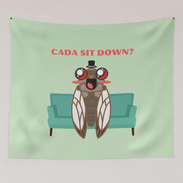Item preview, "Cada Sit Down?" Cicada Gentleman designed and sold by KawaiiForAll.
