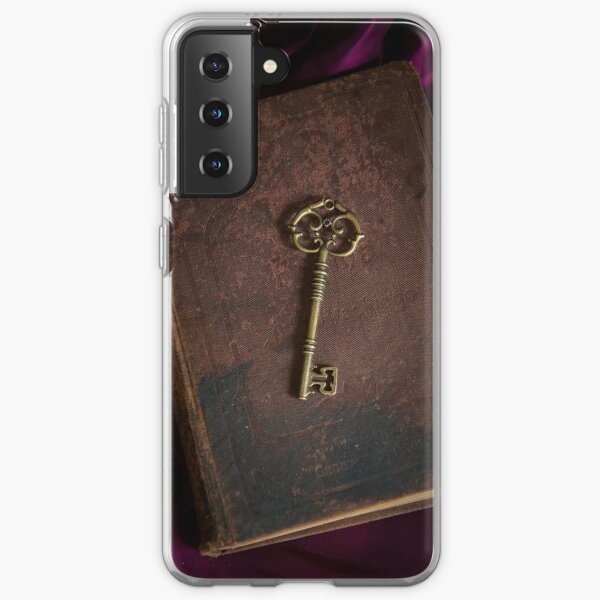 Metal ornamented key and old hard covered book Samsung Galaxy Soft Case