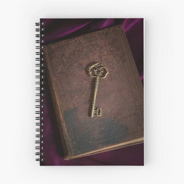 Item preview, Llave de metal adornado y viejo libro cubierto duro designed and sold by JBlaminsky.