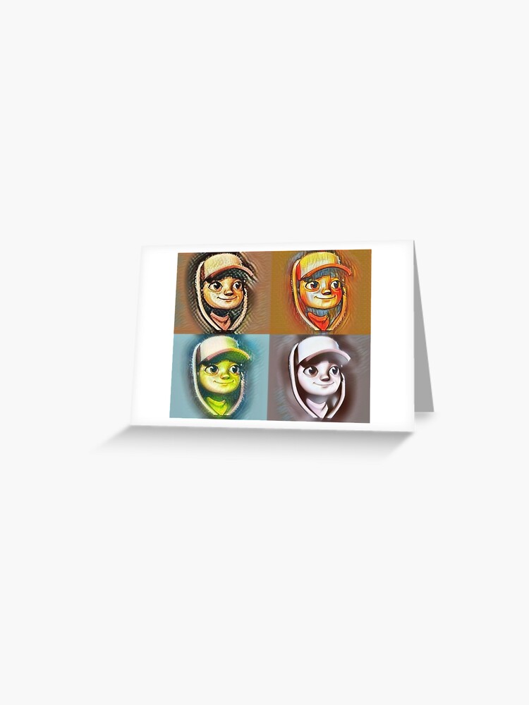 Subway Surfers Jake Collage Greeting Card for Sale by HEARTTOART