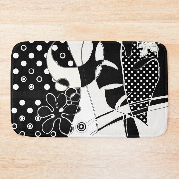 Item preview, OP ART POP ART BLACK AND WHITE BOTANIC designed and sold by KINGTOUCAN.