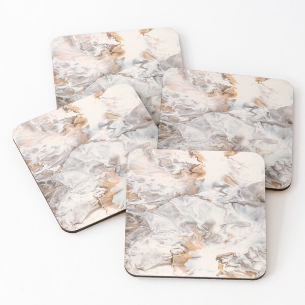 Item preview, Gery Gold White Abstract Act designed and sold by BEyourself be.