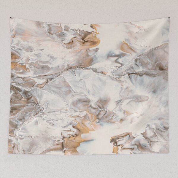 Item preview, Gery Gold White Abstract Act designed and sold by BEyourself be.