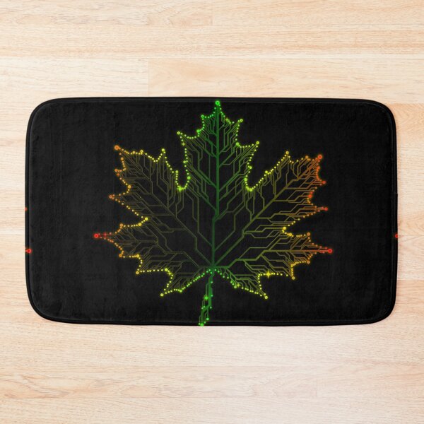 Item preview, circuit board tech maple Leaf green, red & yellow designed and sold by jc007.