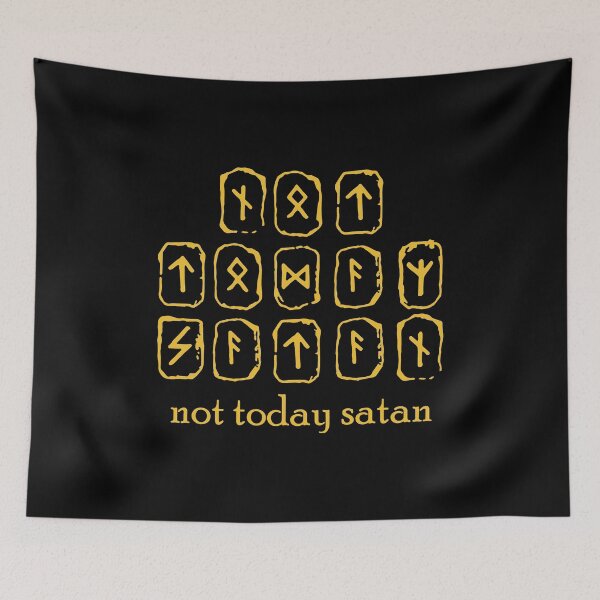 Item preview, NOT TODAY SATAN designed and sold by 21garagestudio.