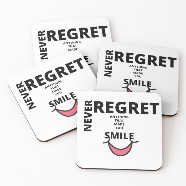 Item preview, Never regret anything that made you smile  designed and sold by AutomationDataCamp ⭐⭐⭐⭐⭐.