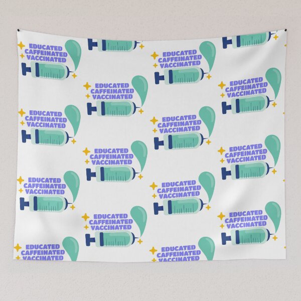 Item preview, Educated Caffeinated Vaccinated, Covid vaccine designed and sold by TalesOfScience.
