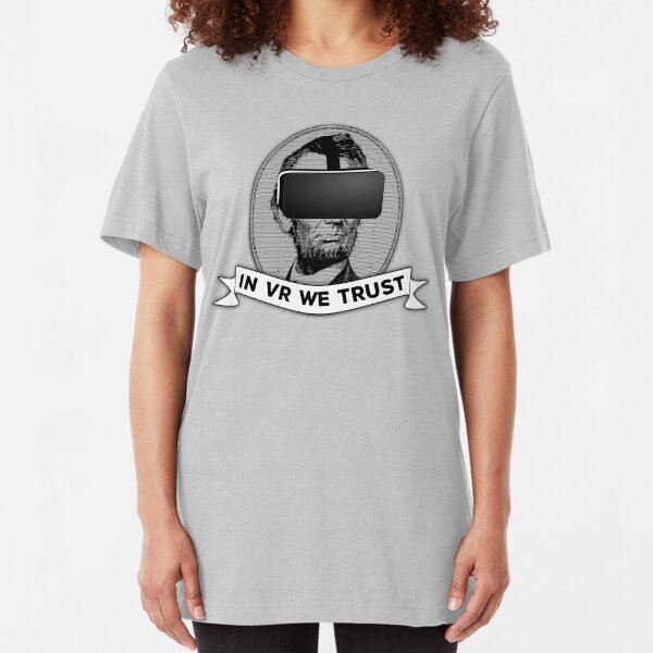 Funny Virtual Reality Player's Cool VR Parody (gray) Slim Fit T-Shirt