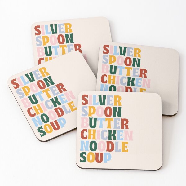 Item preview, Silver Spoon, Butter, Chicken Noodle Soup - BTS designed and sold by EllinorPrints.