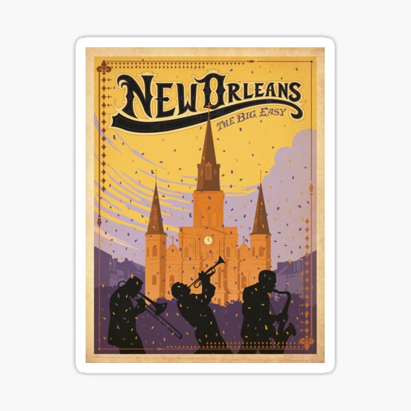 Vintage poster - New Orleans Sticker