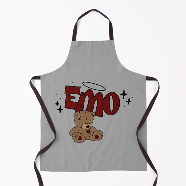 Item preview, emo teddy bear in red and brown designed and sold by y2kdiariesbyliz.
