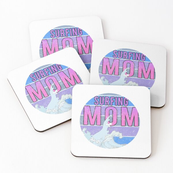 Item preview, Surfing Mom // Wave blue sunset  designed and sold by PGPshop.