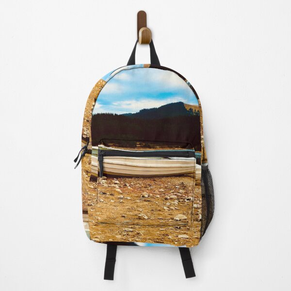 Item preview, Boat by the lake between mountains designed and sold by Poppy-World.