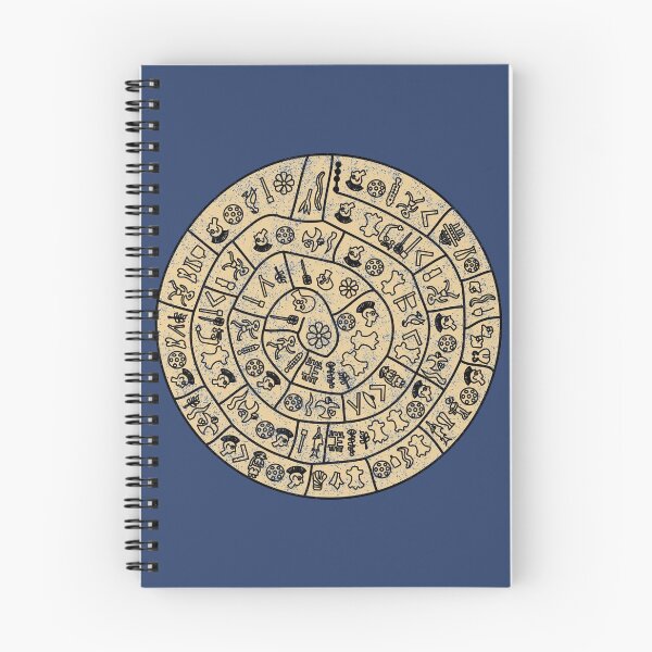 Item preview, Distressed Phaistos Disk from Minoan Crete designed and sold by Happy Puppy Print On Demand.