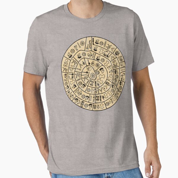 Item preview, Distressed Phaistos Disk from Minoan Crete designed and sold by Happy Puppy Print On Demand.