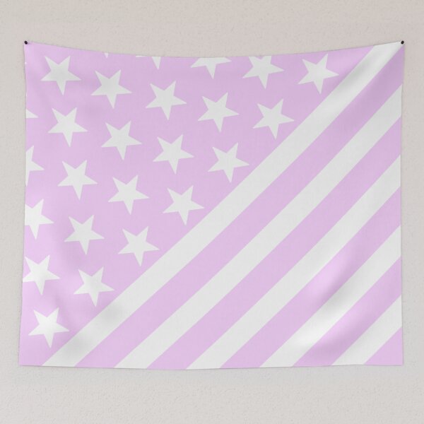 Item preview, Pink and White Stars and Stripes designed and sold by CoolYule.