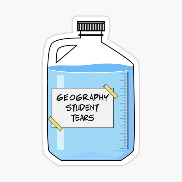 Aperçu de l'œuvre larmes d'étudiants en géographie | étudiant en géographie drôle créée et vendue par the-best-quotes.