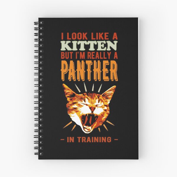 Item preview, Kitten Panther In Training designed and sold by Kendall Anderson.