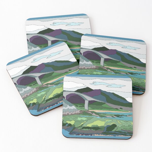 Item preview, The Atlantic Road, Norway - Digital Landscape designed and sold by Jenny Cathcart.