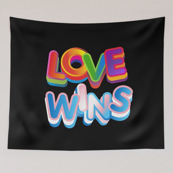 Item preview, Love Wins Trans Rights Transgender  Pride Flag designed and sold by aronia.