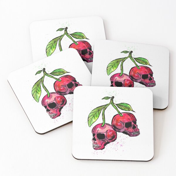 Item preview, Red Cherry Skulls designed and sold by Sebastian Grafmann.