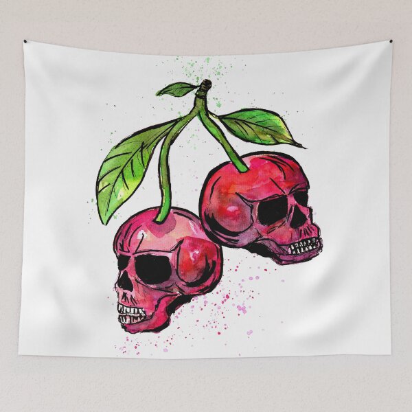 Item preview, Red Cherry Skulls designed and sold by Sebastian Grafmann.