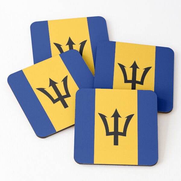 Item preview, Barbados National Flag Full Colour designed and sold by MartianBCShop.