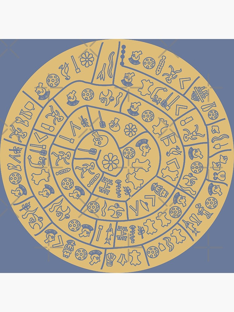 Disover Phaistos Disk from Minoan Crete Premium Matte Vertical Poster