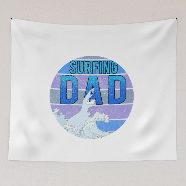Item preview, Surfing Dad // Wave blue sunset  designed and sold by PGPshop.