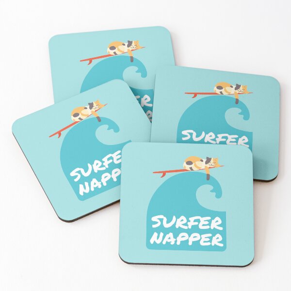 Item preview, My Cat Surfer | Calico Surfing | Summer First Surfboard  designed and sold by Fluffy-Vectors.