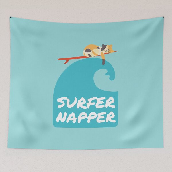 Item preview, My Cat Surfer | Calico Surfing | Summer First Surfboard  designed and sold by Fluffy-Vectors.