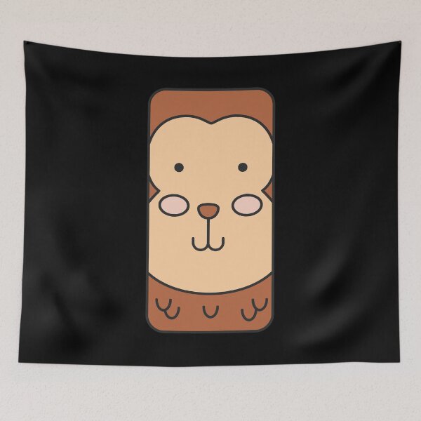 Item preview, Japanese Kawaii Cute Smiley Face - Cute Monkey designed and sold by crazycollective.