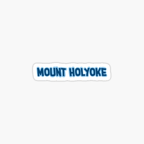 Vista previa del artículo con la obra «Monte Holyoke etiqueta engomada de las letras de la burbuja», diseñado y vendido por catholivia.