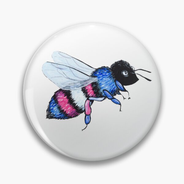Artikelvorschau, 'Bee Yourself' Trans Pride-Flagge entworfen und verkauft von Alana Pidwerbeski.