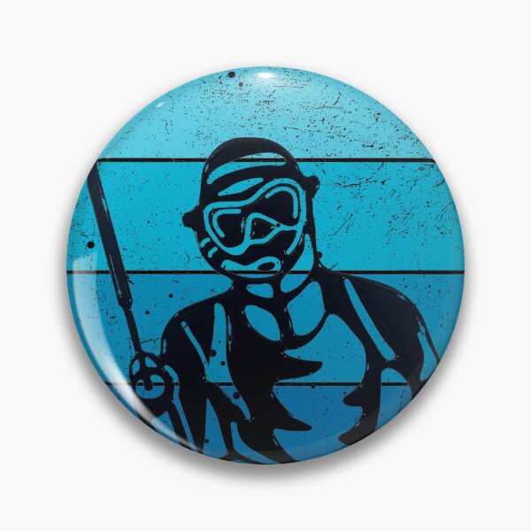 Item preview, Spearfishing retro gradients deep blue ocean gift idea for any fishing diving lover  designed and sold by Live  Today.