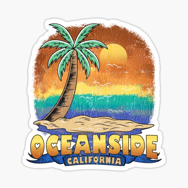 Item preview, Oceanside California | Vintage Distressed Souvenir designed and sold by passion4merch.